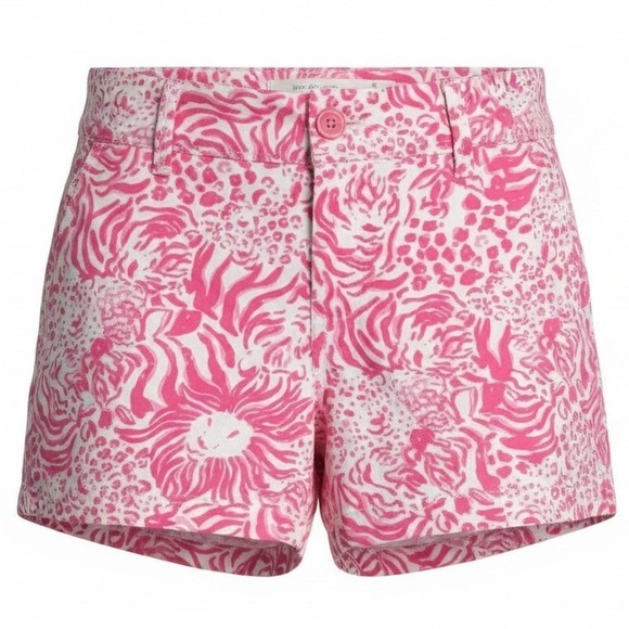 Lilly Pulitzer Pants - Lilly Pulitzer Callahan Shorts Get Spotted Pink Lion Size 2